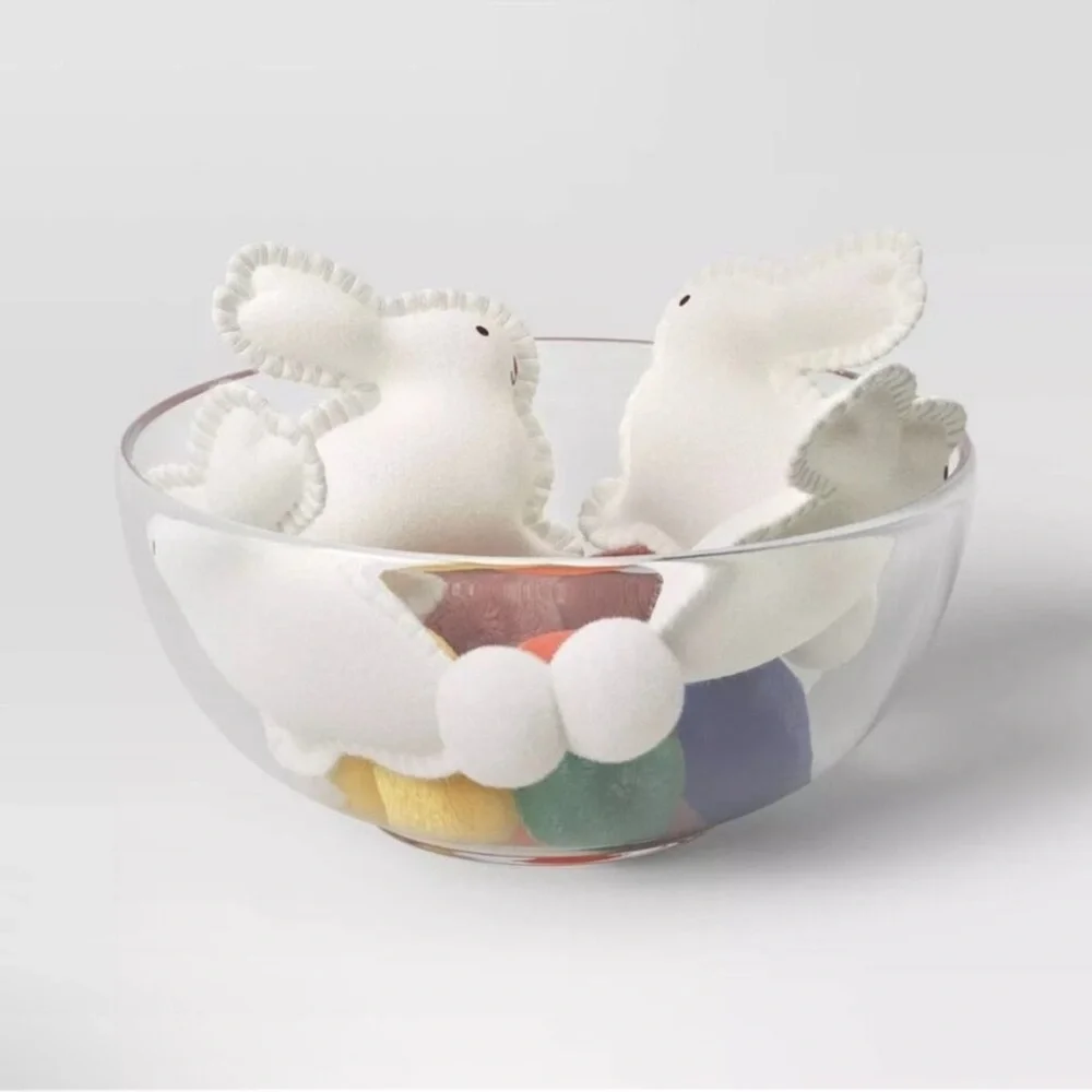 Threshold Bunny Decorative Filler- Bunnies & Poms, New!